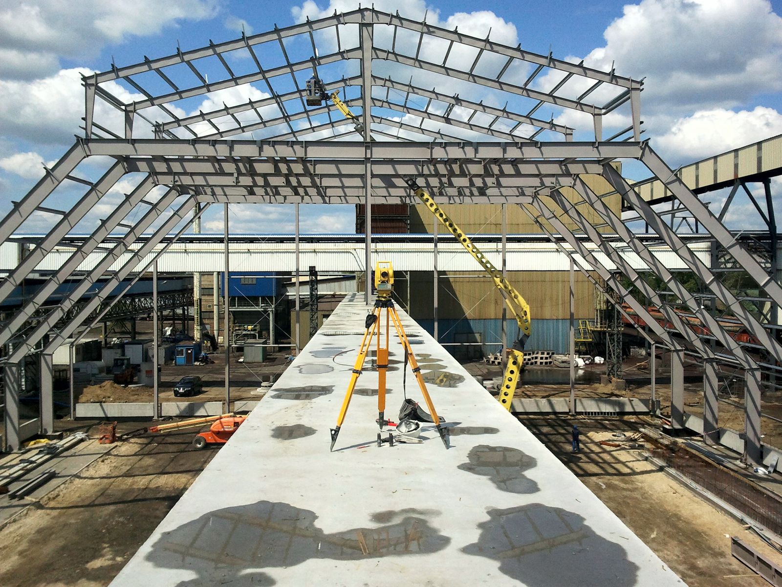 Geodezyjna obsługa budowy Magazynu Koncentratu Miedzi, KGHM Huta Miedzi Głogów II